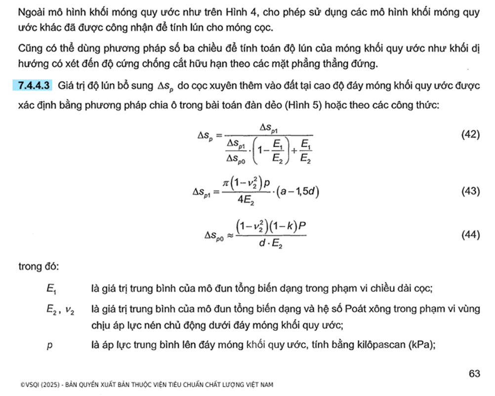 DỰ ĐOÁN LÚN KHỐI MÓNG QUY ƯỚC_ MÓNG CỌC - TCVN 10304:2025 – EXCEL 101