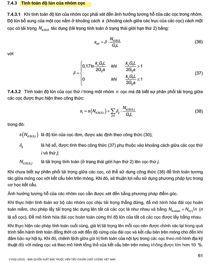 DỰ ĐOÁN LÚN NHÓM CỌC THEO TCVN 10304:2025 – EXCEL 102