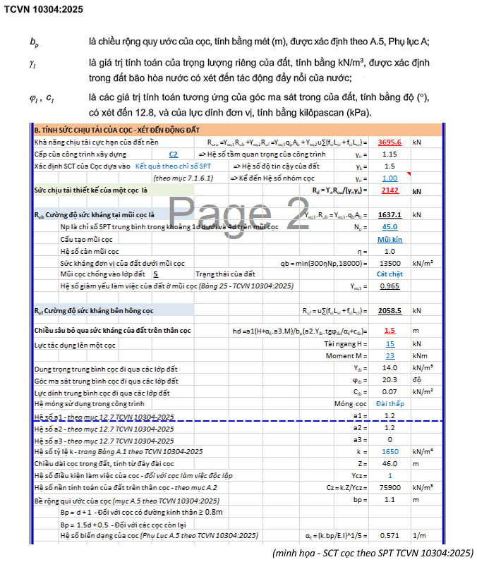 SCT CỌC XÉT ĐẾN ĐỘNG ĐẤT – CẦN LƯU Ý GÌ THEO TCVN 10304:2025?