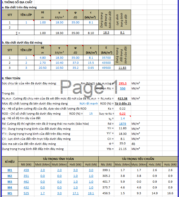 UPDATE_MÓNG ĐƠN TRÊN NỀN ĐÁ THEO TCVN 10304:2025 – EXCEL 108