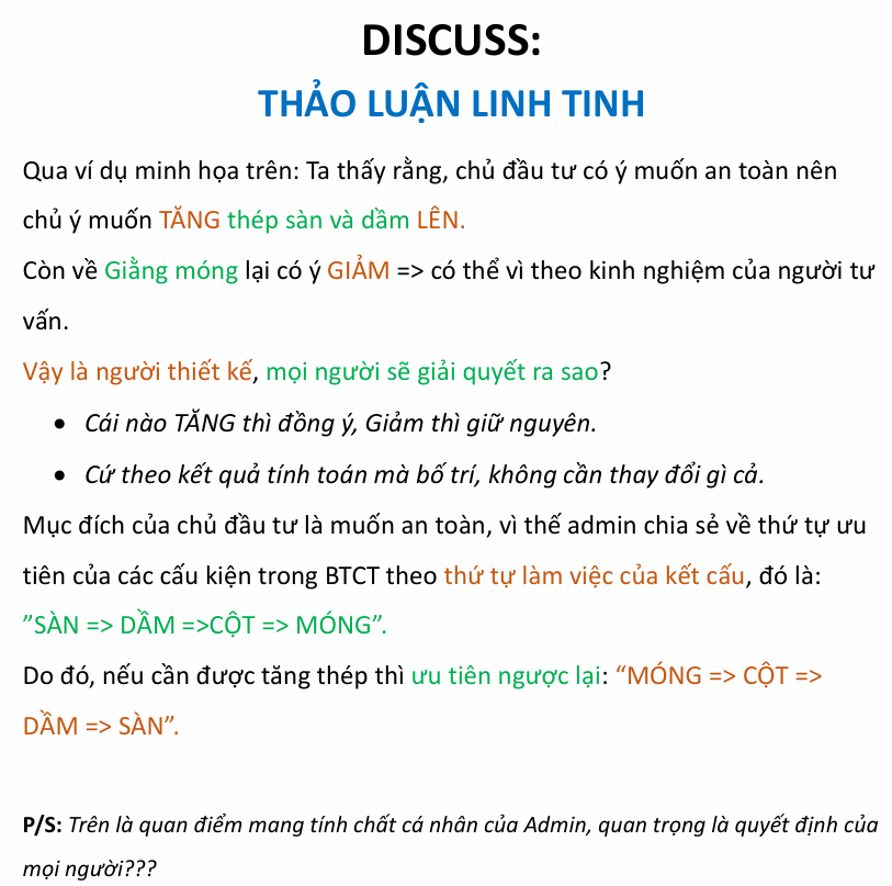 THỨ TỰ ƯU TIÊN AN TOÀN TRONG CẤU KIỆN BTCT RA SAO?
