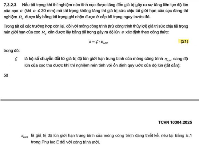 TẢI TRỌNG THÍ NGHIỆM THỬ NÉN TĨNH CỌC BAO NHIÊU LÀ PHÙ HỢP?