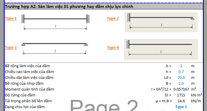 KIỂM TRA RUNG ĐỘNG DẦM - SÀN THEO EC – EXCEL 118
